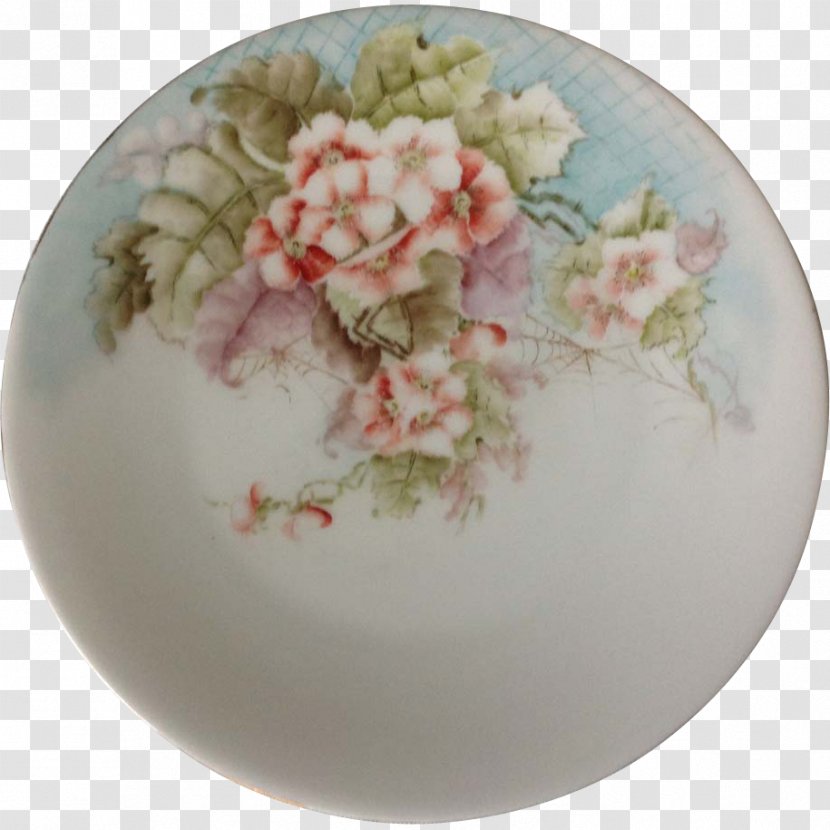 Tableware Platter Ceramic Plate Saucer - Dishware - Hand-painted Flower Material Transparent PNG