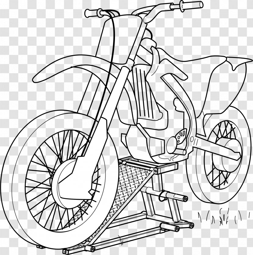 Car Motorcycle Coloring Book Illustration - Sport Bike - Sprockets Cliparts Transparent PNG