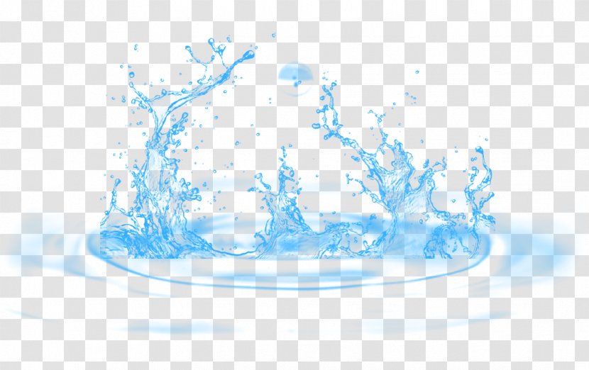 Coffee Water Beach - Text - Blue Splashing Transparent PNG