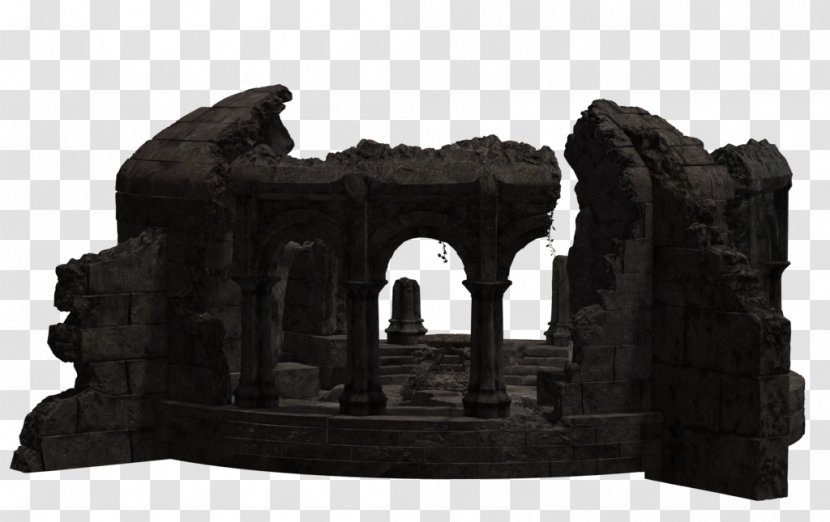 Ruins Building DeviantArt - Stone Carving - Temple Transparent PNG
