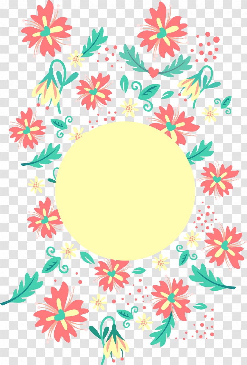 Clip Art - Point - Red Circle Flower Transparent PNG