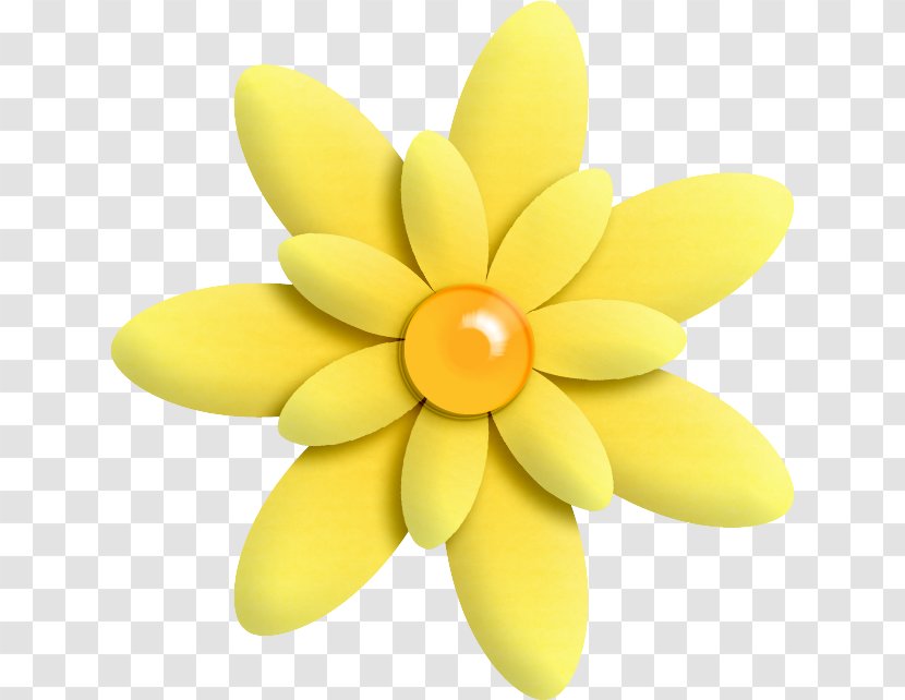 Clip Art Flower Paper Yellow - Drawing Transparent PNG