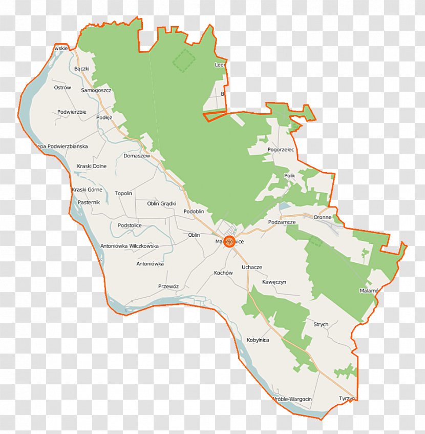 Maciejowice Kobylnica, Masovian Voivodeship Oblin Rezerwat Przyrody Czerwony Krzyż Podzamcze, - Area - Map Transparent PNG