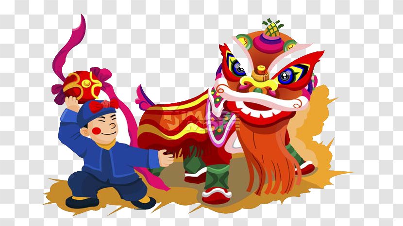 Chinese New Year Budaya Tionghoa Lion Dance - Miaohui Transparent PNG