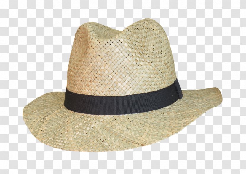 Fedora Straw Hat Sun Cloche - Cap - Sunhat Transparent PNG