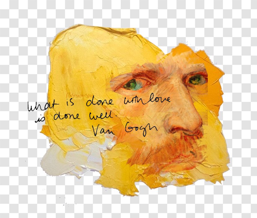 Watercolor Painting Portrait Snout Acrylic Paint - Resin - Van Gogh Transparent PNG