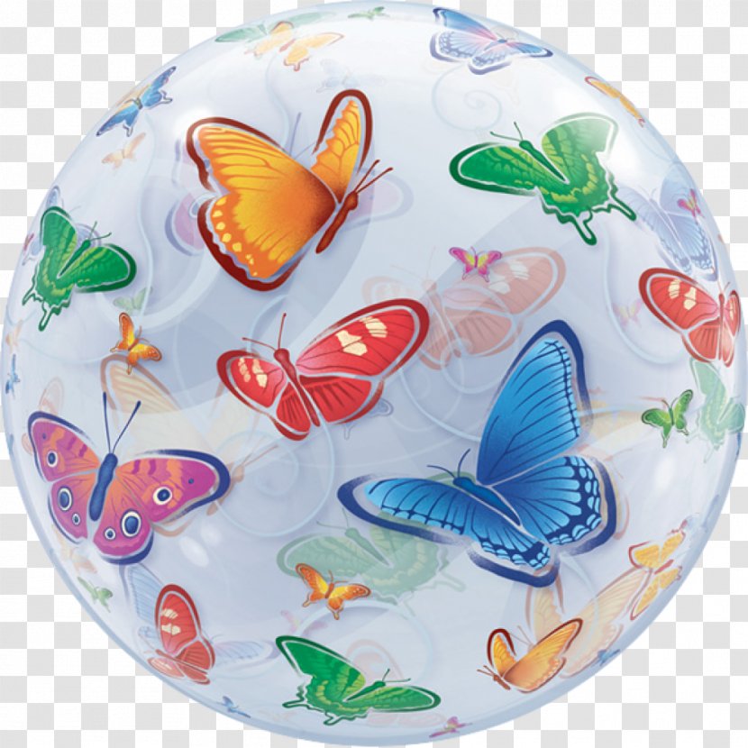 Butterfly Toy Balloon Butterflies Bubble Birthday - Party Transparent PNG