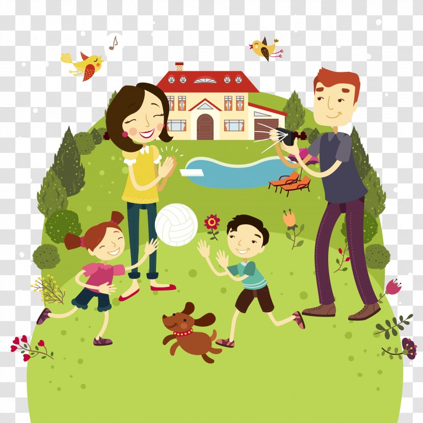 Family Outdoor Recreation Clip Art - Grass Transparent PNG