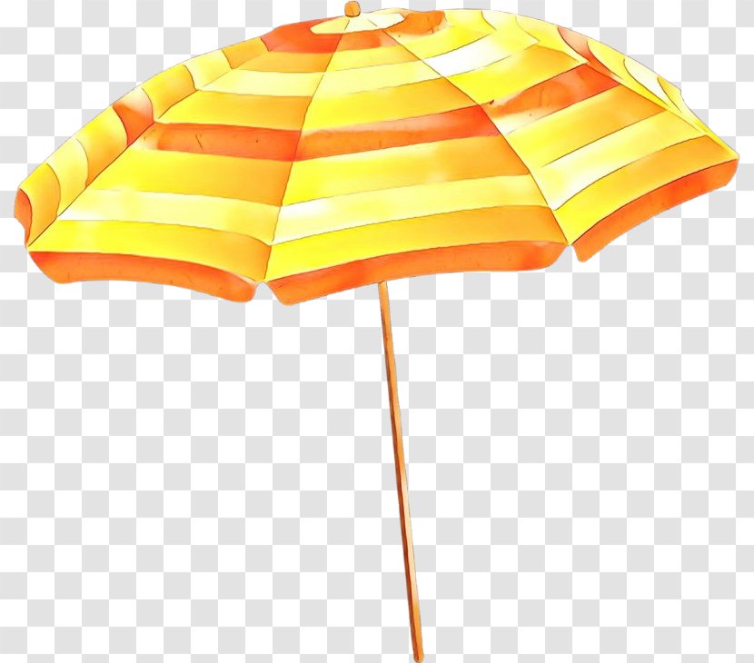 Umbrella Cartoon - Yellow Orange Transparent PNG