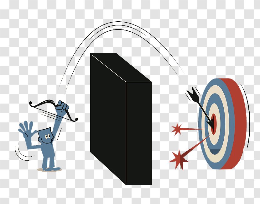 Drawing Arrow Illustration - Archery - Inside The Wall, A Broken Struck Out On Target Transparent PNG