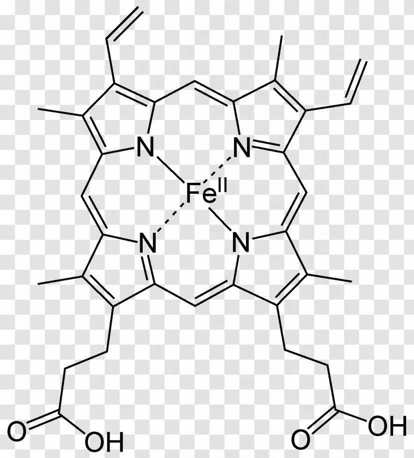 Heme Hemoglobin Porphyrin Coordination Complex Hemin - Technology - B Transparent PNG