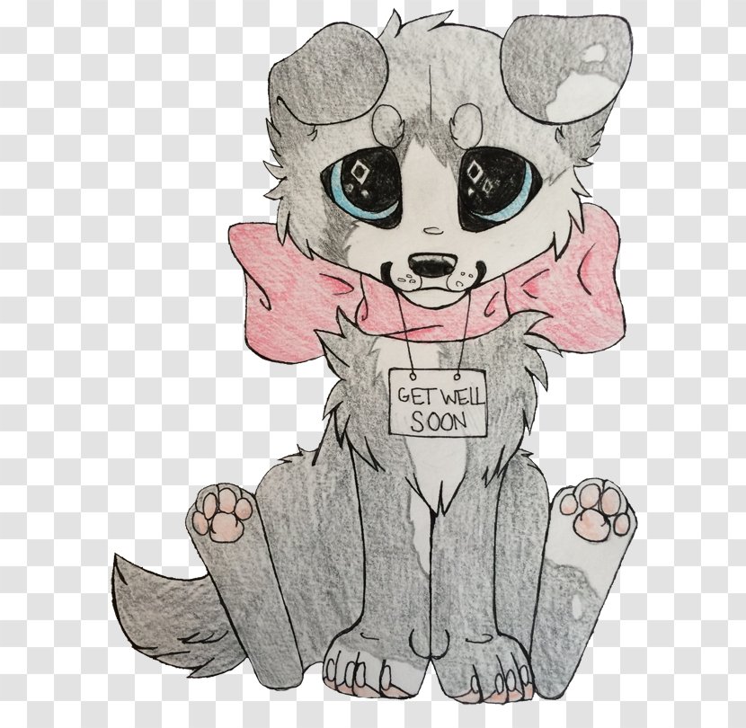 Whiskers Dog Puppy Cat Drawing - Get Well Soon Transparent PNG