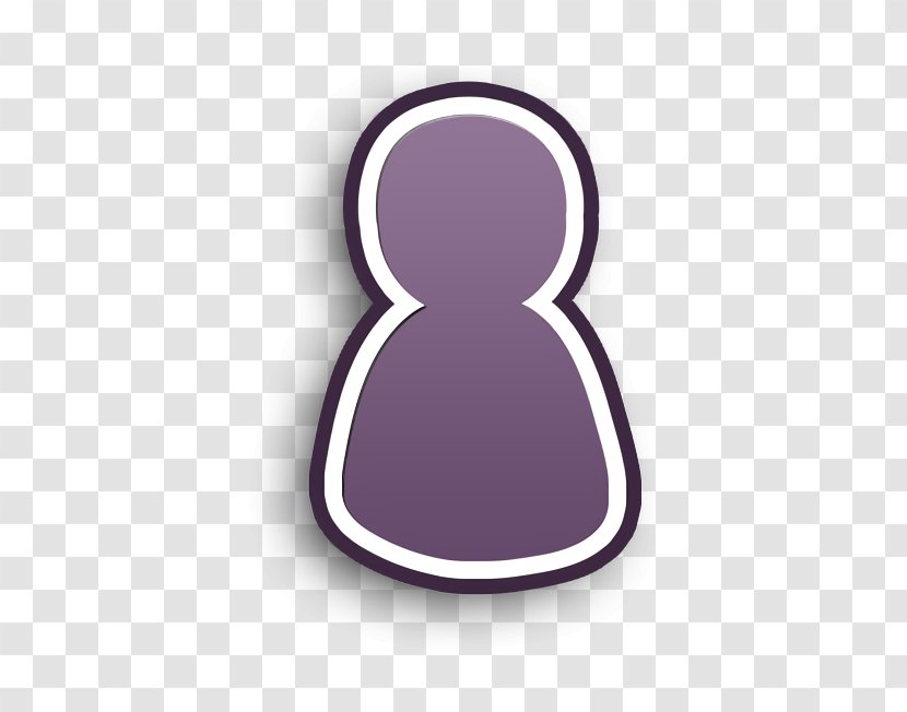 Man Icon - Oval - Magenta Transparent PNG