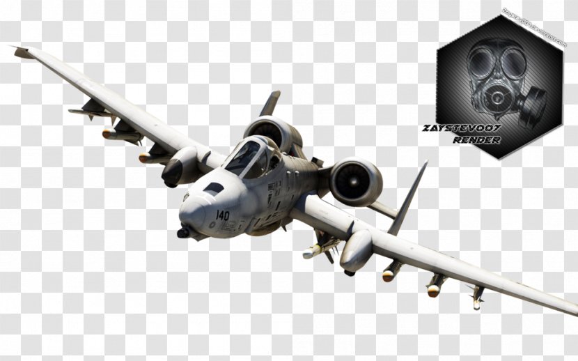 Fairchild Republic A-10 Thunderbolt II Common Warthog Airplane Rendering - Aerospace Engineering Transparent PNG