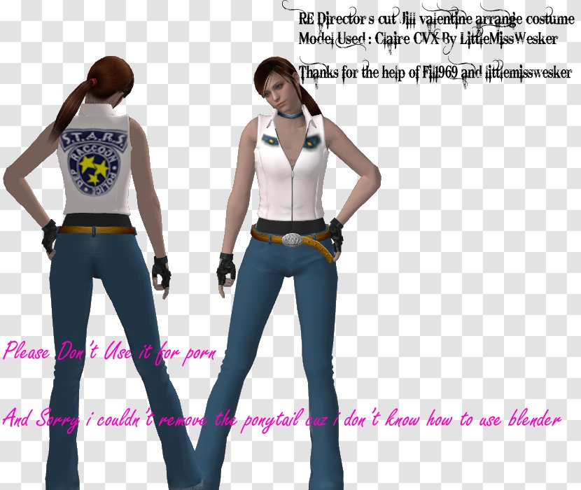 Resident Evil Claire Redfield Jill Valentine Chris Costume - Frame - Director Cut Transparent PNG