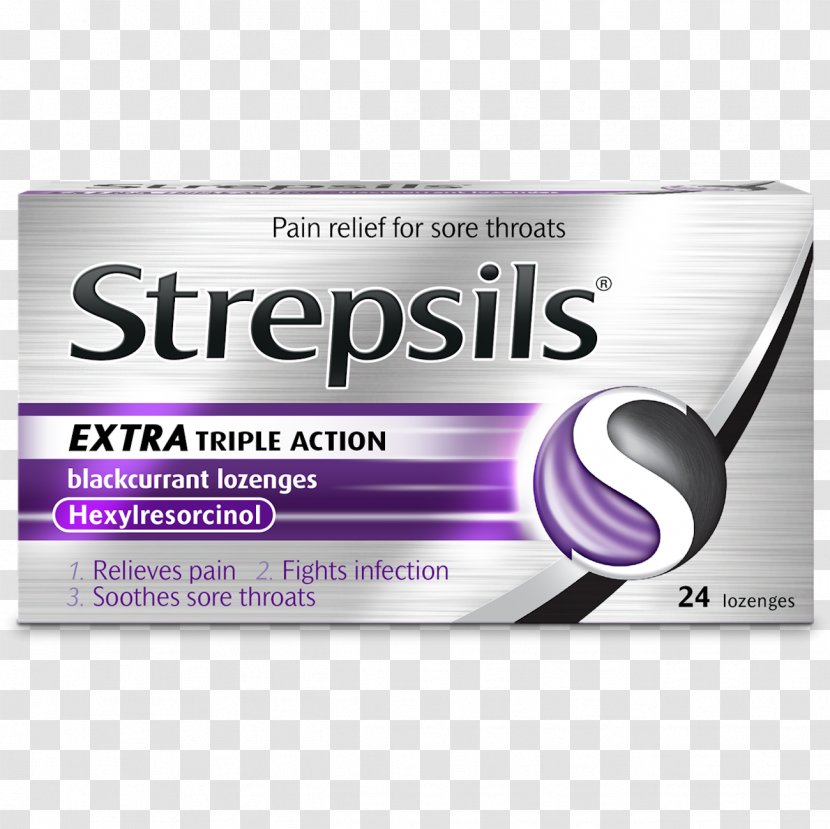 Strepsils Throat Lozenge Sore Pharyngitis - Common Cold - Wards Pharmacy Transparent PNG