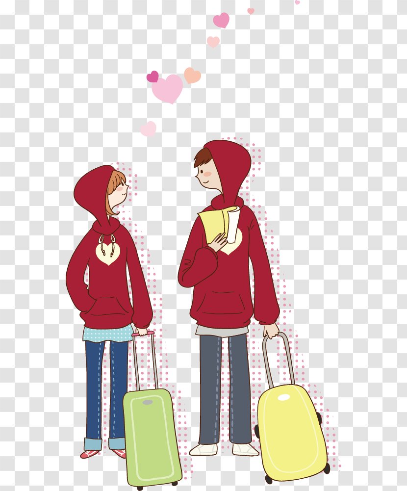 Significant Other Cartoon Falling In Love Drawing - Tree - Couple Transparent PNG