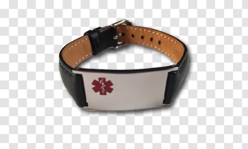Leather Watch Strap Engraving Bracelet - White - Medical Store Transparent PNG