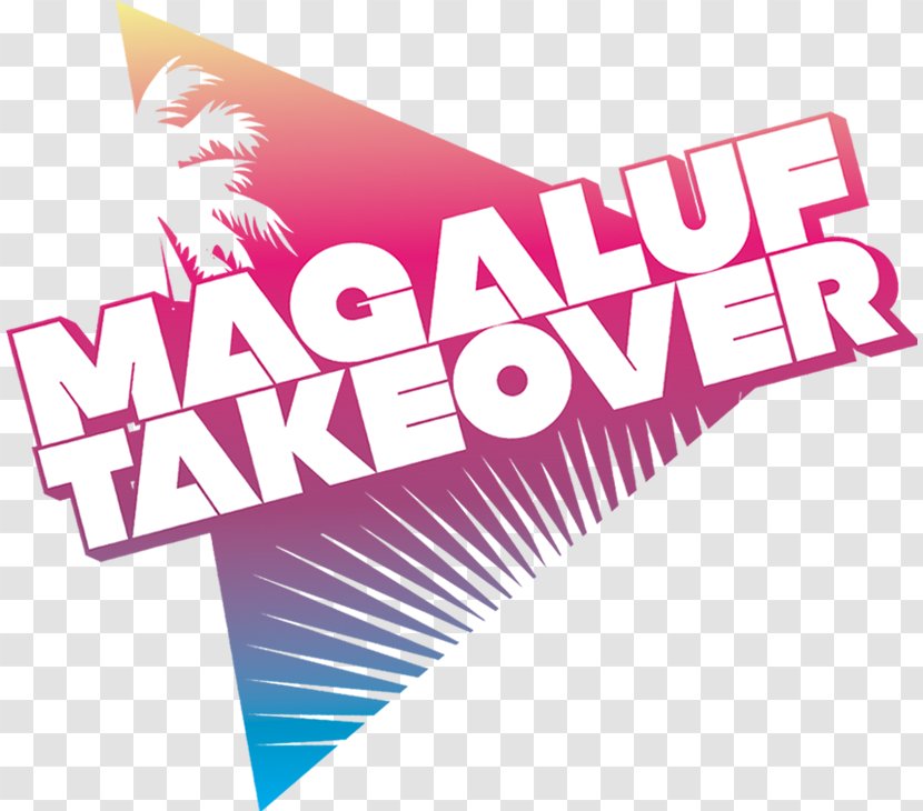 Logo Magaluf Brand Font - Pink M - Line Transparent PNG