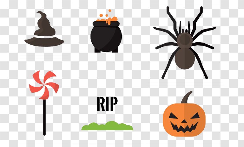 Spider Boszorkxe1ny Illustration - Halloween - Witch Pumpkin Lollipop Stove Transparent PNG