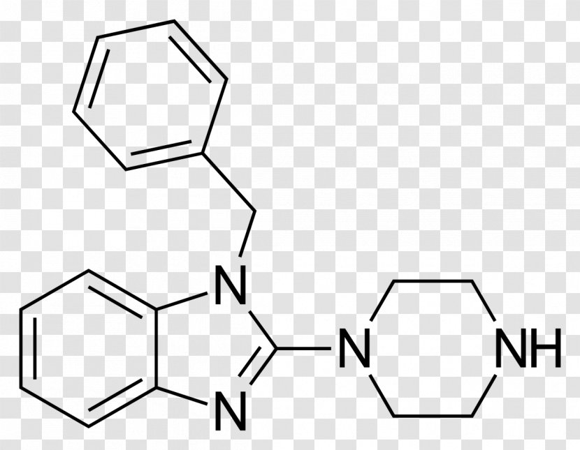 Pharmaceutical Drug Chemical Compound Heterocyclic Impurity Piperidine - Black - Benzimidazole Transparent PNG
