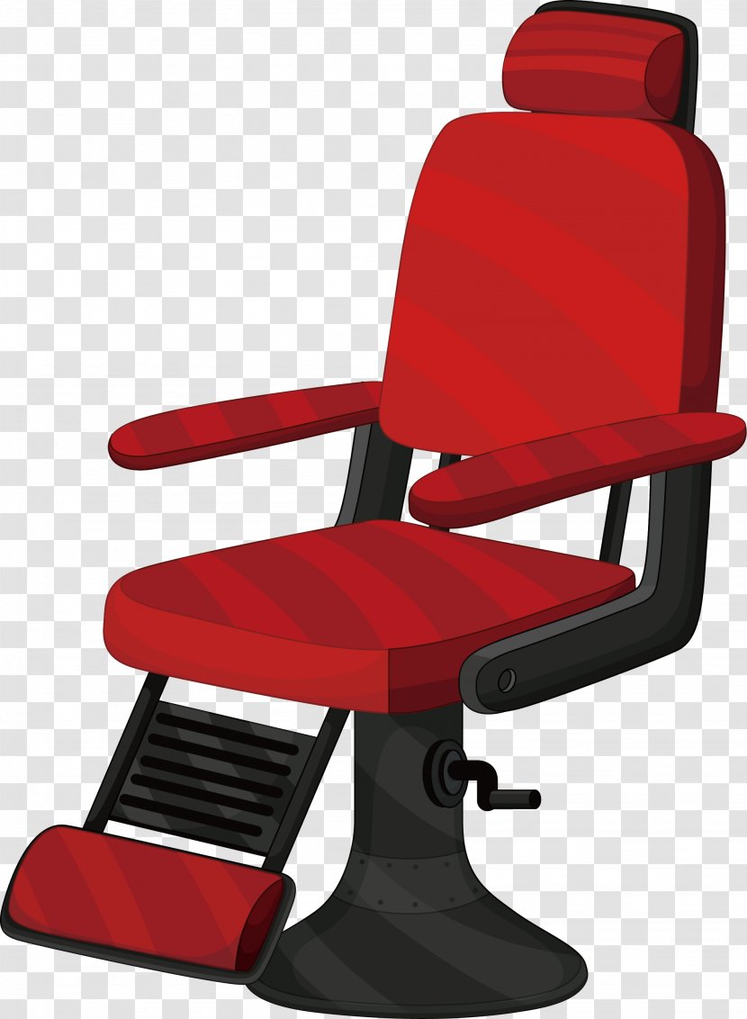Barber Chair Clip Art - Blade - Red Transparent PNG