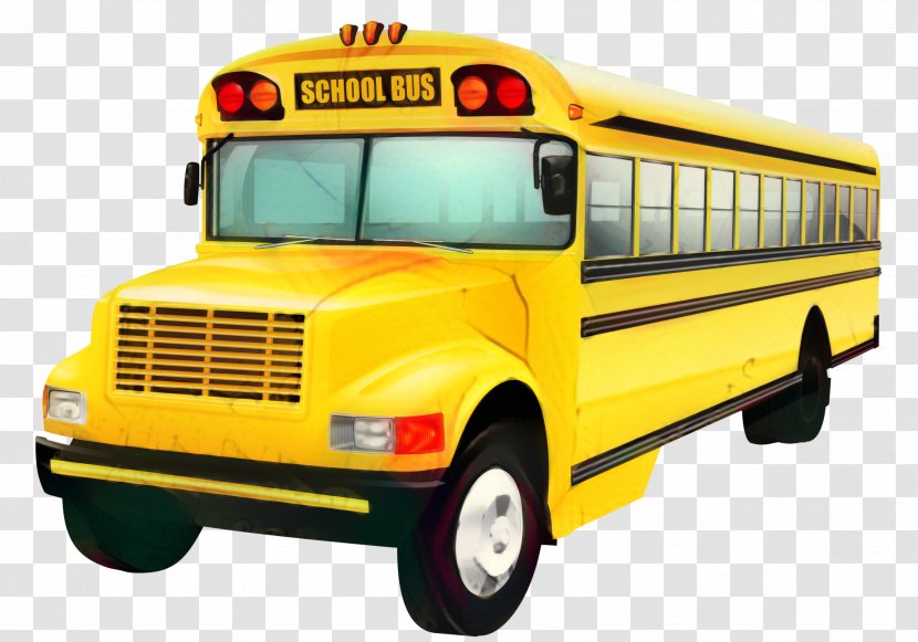 School Bus Cartoon - Land Vehicle - Model Car Public Transport Transparent PNG