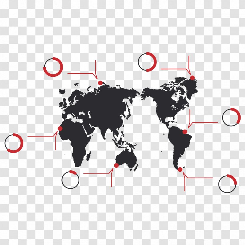 World Map Globe - Gray Business Transparent PNG