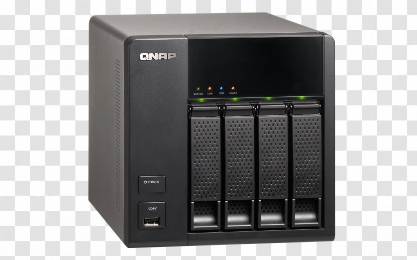 Network Storage Systems QNAP TS-412 Turbo Systems, Inc. Data Hard Drives - Qnap Ts412 Nas - Audio Receiver Transparent PNG
