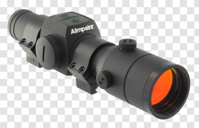 Aimpoint AB Red Dot Sight Hunting Reflector - Silhouette - Sights Transparent PNG