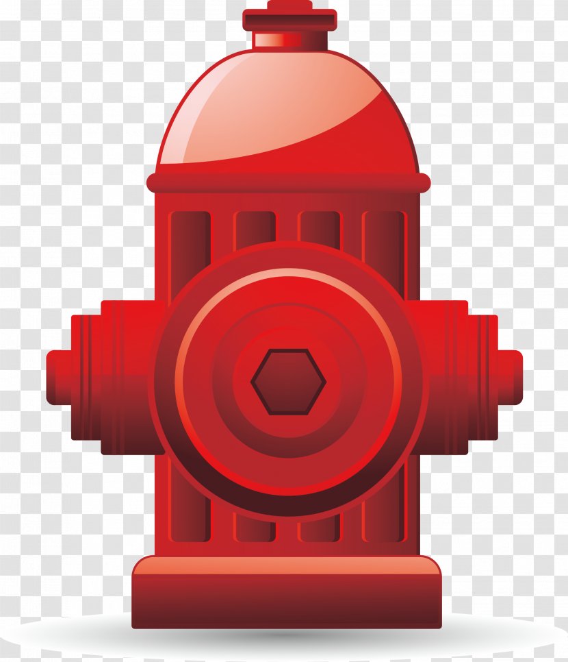Fire Hydrant Firefighter Icon - Red - Vector Transparent PNG