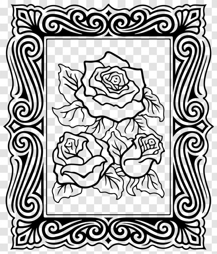 Borders And Frames Black White Clip Art - Design Transparent PNG