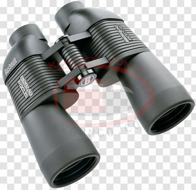 Binoculars Bushnell Corporation Porro Prism PermaFocus 12x50 - Optical Instrument Transparent PNG