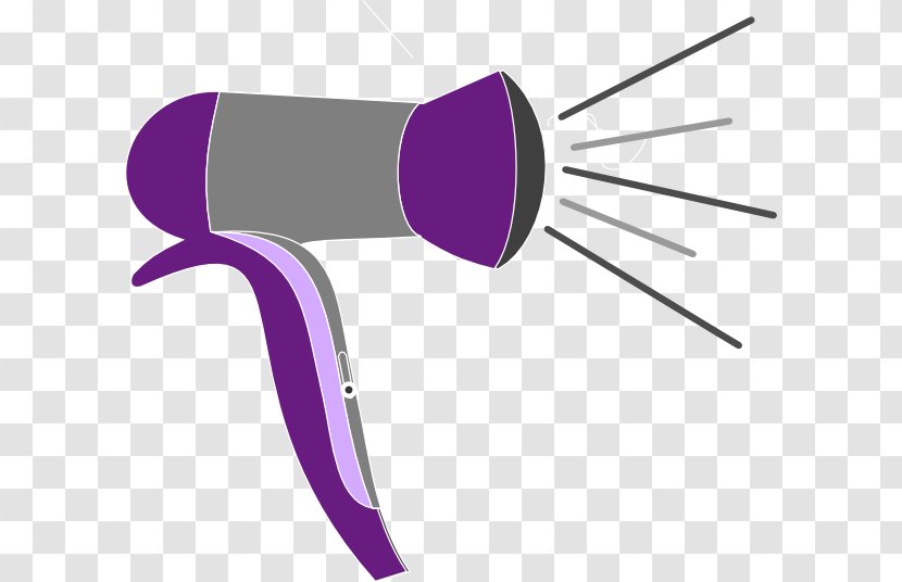 Hair Iron Comb Dryers Clip Art - Violet - Blow Cliparts Transparent PNG
