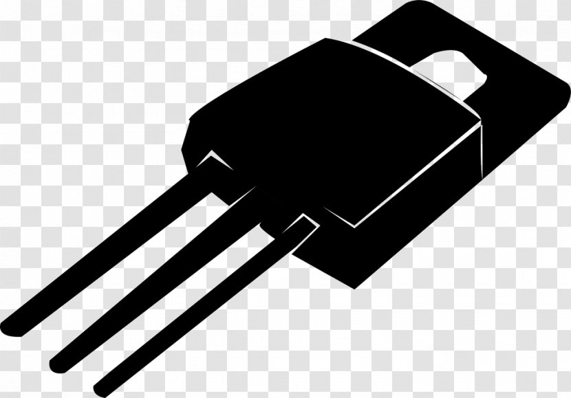 Transistor Electronic Component Electronics - Black And White - Components Transparent PNG