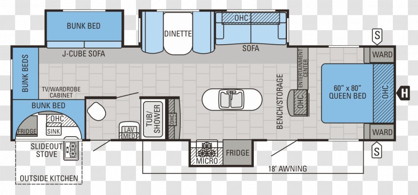 Floor Plan House Caravan Transparent PNG