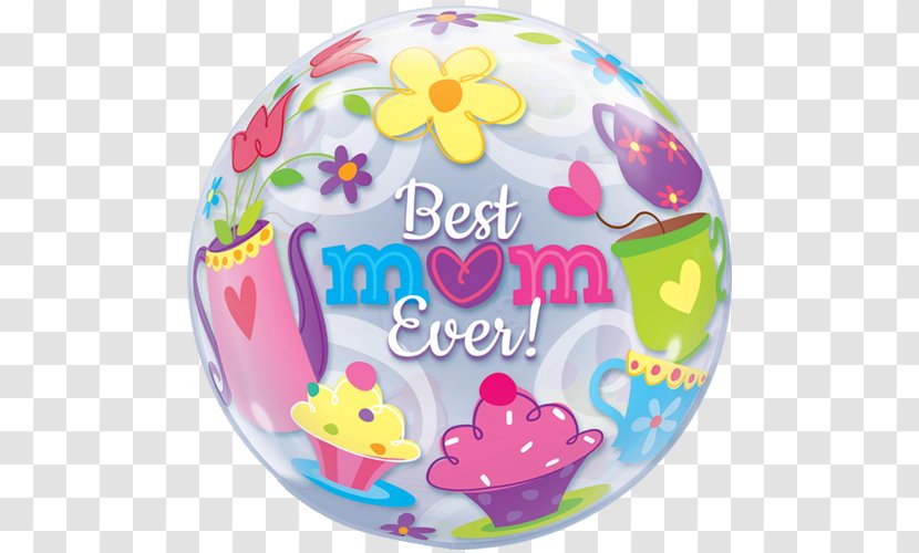 Gas Balloon Mother's Day Gift - Helium - Double Bubble Tea Cup Transparent PNG