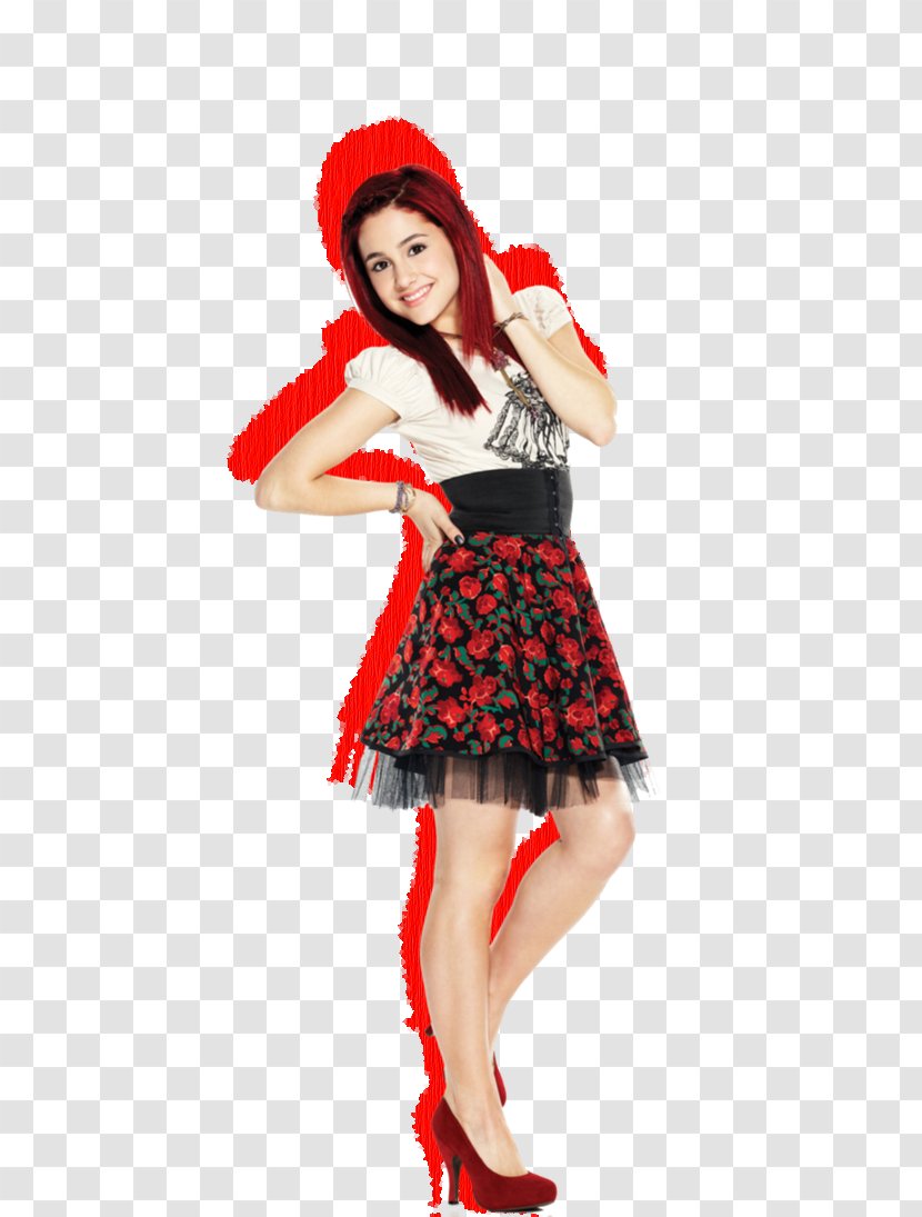 Cat Valentine Tori Vega Fashion Nickelodeon Dress - Heart - Ariana Grande Transparent PNG