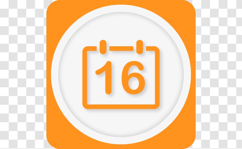 Area Text Symbol Brand - Orange - Calendar Transparent PNG