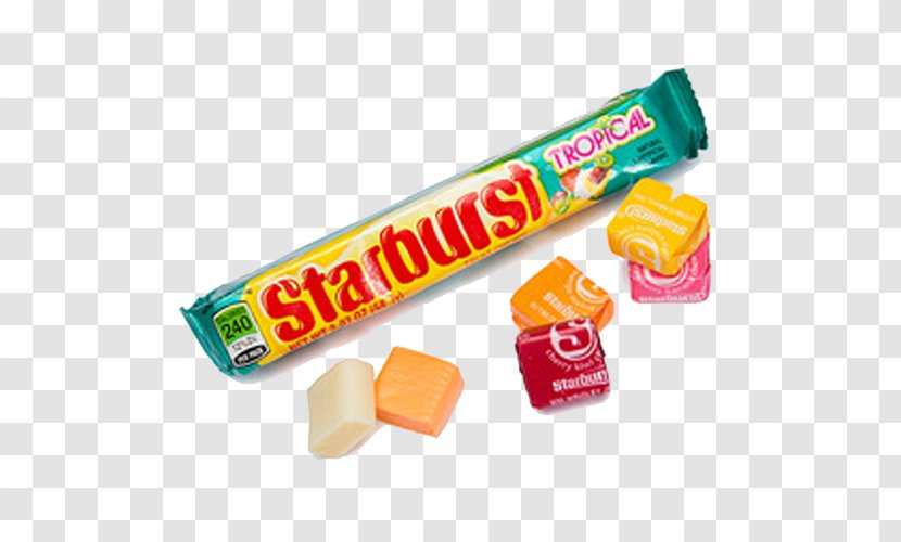 Gummi Candy Chewing Gum Chocolate Bar Mars Snackfood US Starburst Tropical Fruit Chews Corn - Confectionery Transparent PNG