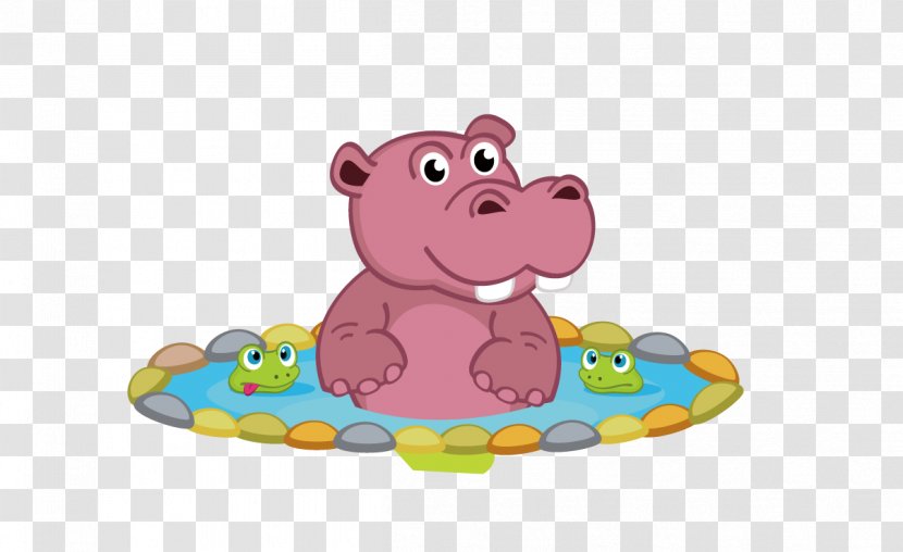 Hippopotamus Cartoon Illustration - Mammal - Hippo Transparent PNG