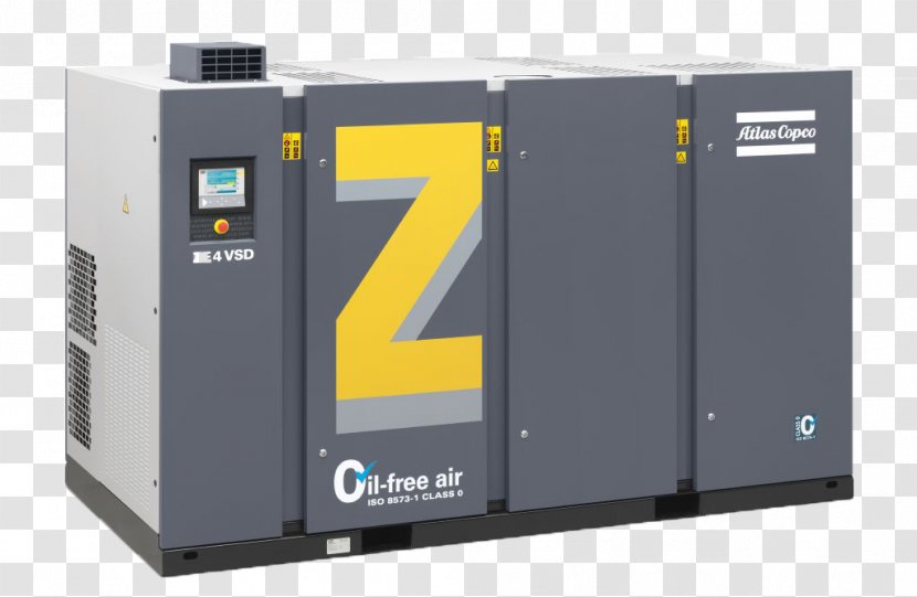 Machine Atlas Copco Compressor Industry Compressed Air - Business Transparent PNG
