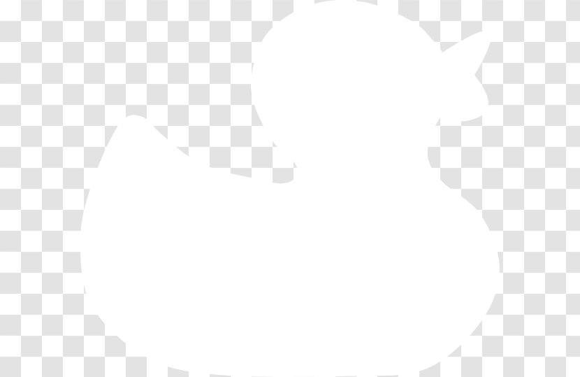 Paper Black And White Pattern - Duck Silhouette Transparent PNG
