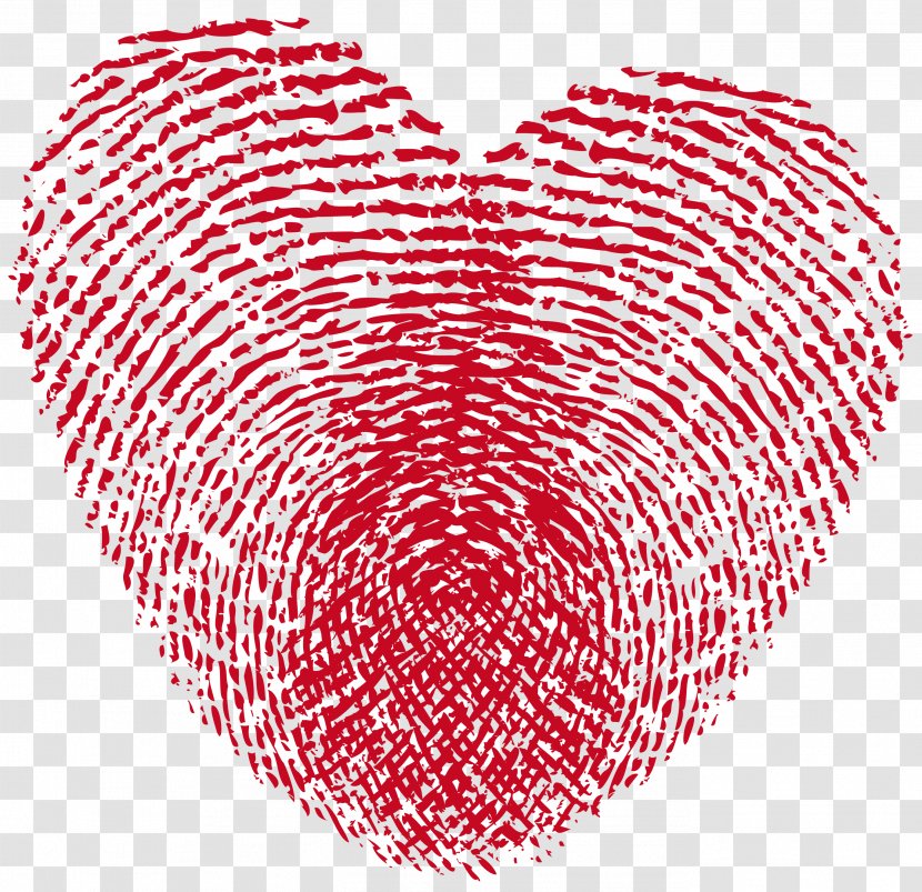 Fingerprint Heart Love Live Scan - Tree - Print Clipart Transparent PNG