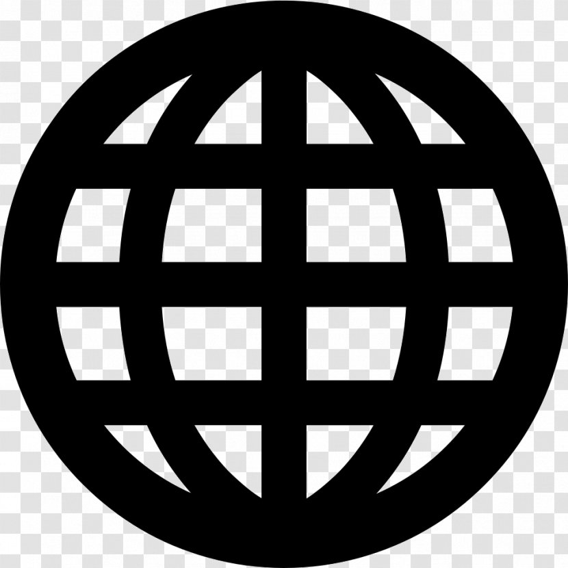 Geography Clip Art Vector Graphics - Black And White - Globe Map Transparent PNG