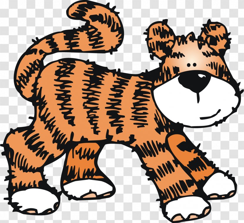 Tiger Zoo Clip Art - Cat Like Mammal - Clipart Transparent PNG