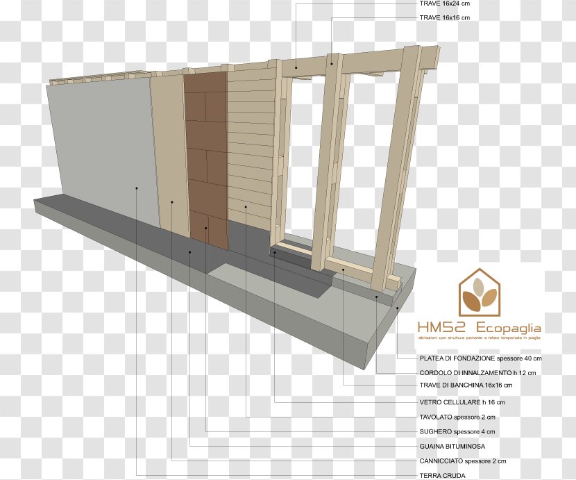 Wood Parede House HM52 Workshop Srl Building - Masonry Transparent PNG
