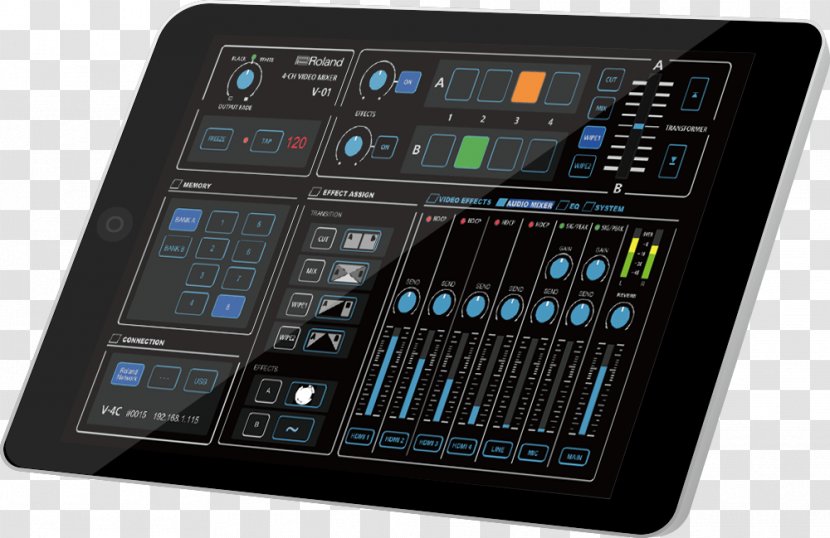 Audio Mixers Vision Mixer Video Roland Corporation - Effects Processors Pedals - Troll Transparent PNG