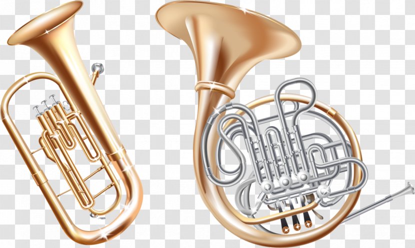 Saxhorn Tuba Wind Instrument Musical Instruments - Frame - Brass Transparent PNG