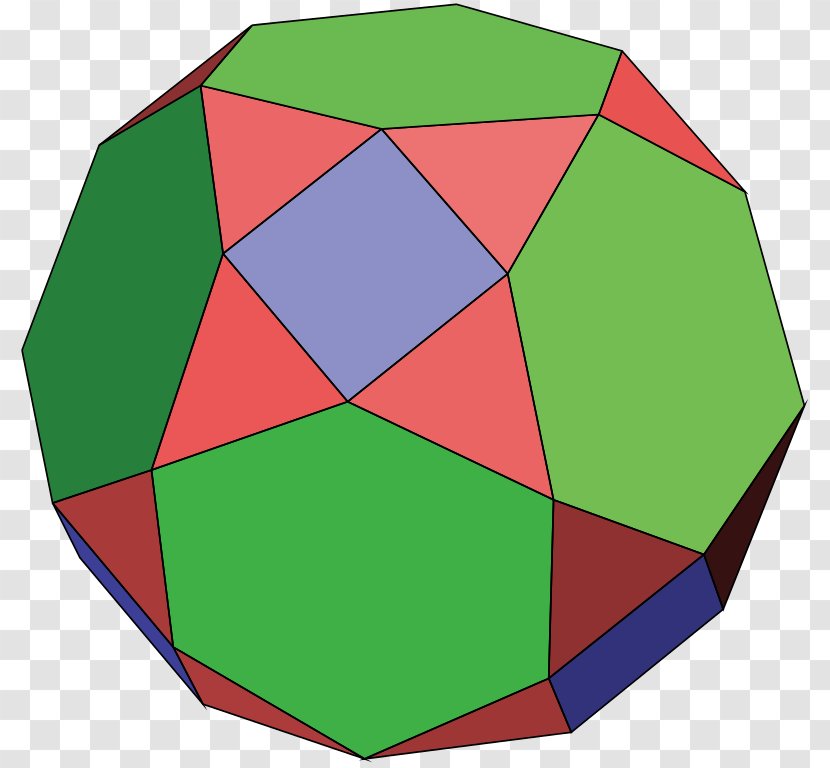 Rectified Truncated Octahedron Truncation Rectification - Conway Polyhedron Notation Transparent PNG